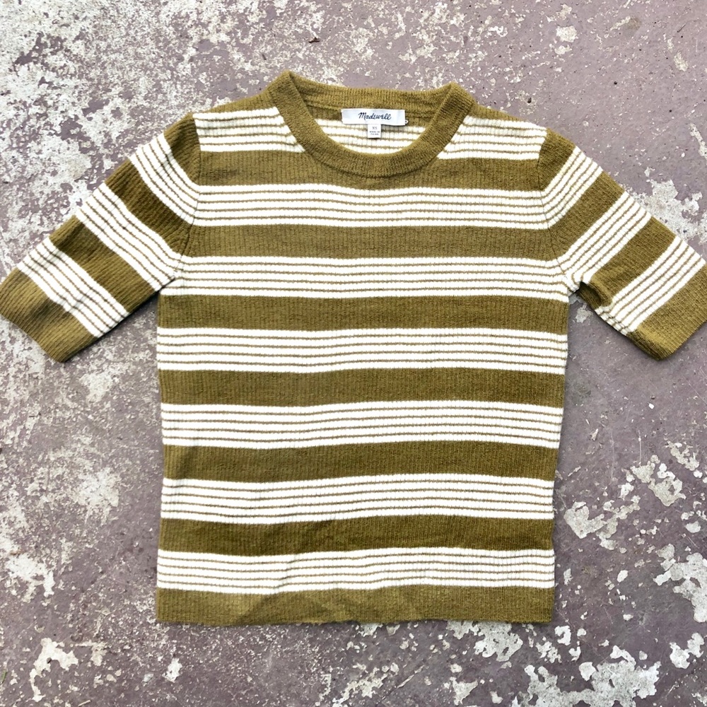 Madewell Striped Crop Top